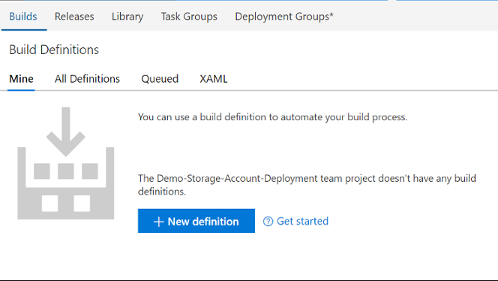 VSTS create New build